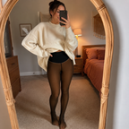 Collants transparents doublés polaire