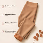 Collants transparents doublés polaire