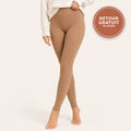 Collants transparents doublés polaire